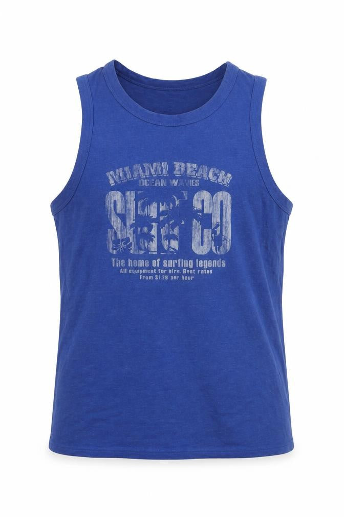 Lee Cooper Men's Blue Sleeveless Surf T-Shirt XL