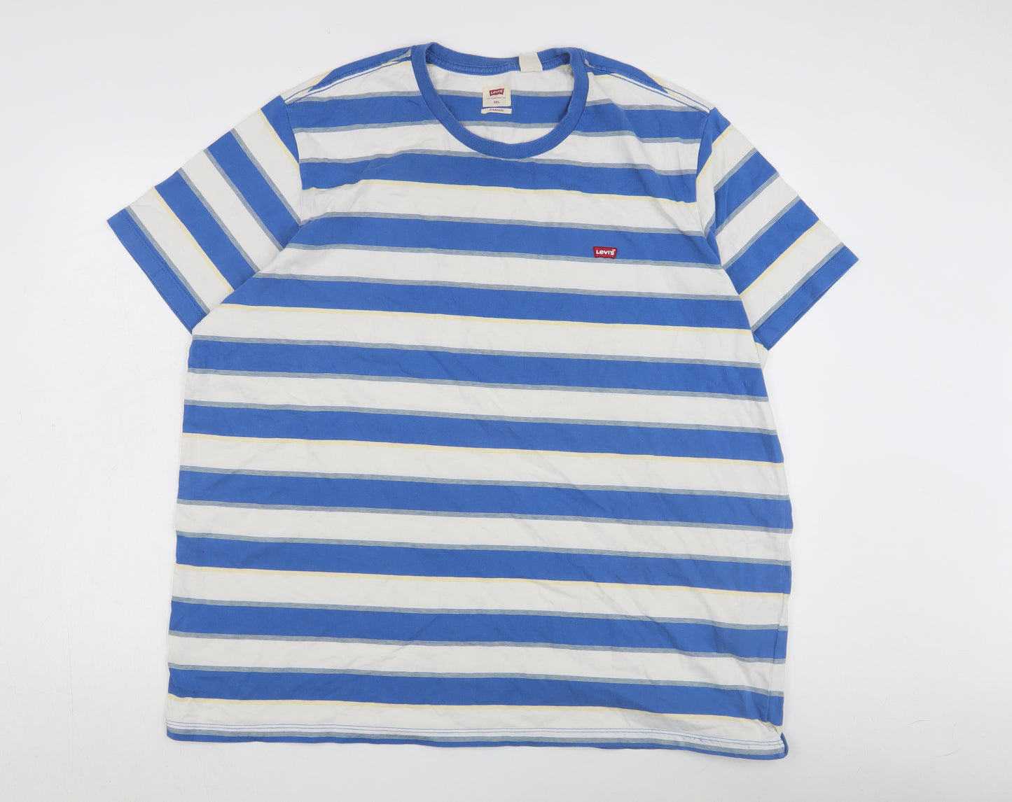 Levi's Men's Blue Striped T-Shirt 2XL