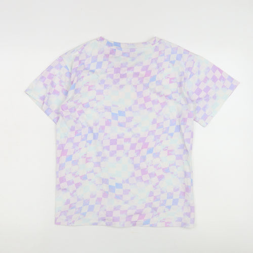 Next Women's Multicoloured Check T-Shirt Size 12