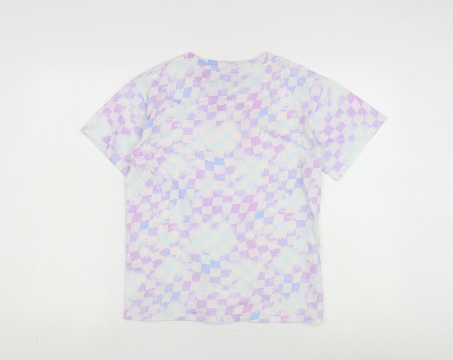 Next Women's Multicoloured Check T-Shirt Size 12