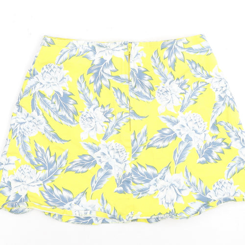 Noir Women's Floral Yellow Skirt S