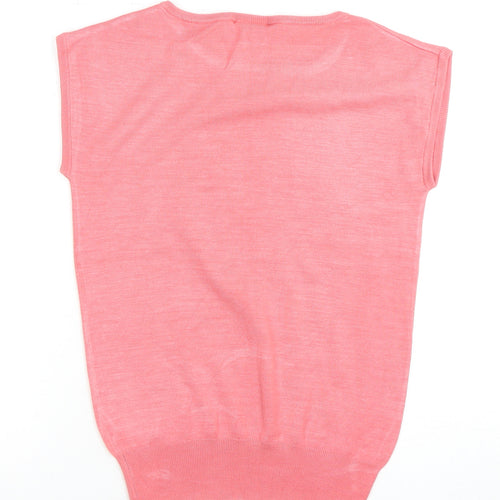 Next Women's Pink Crew Neck Sleeveless Top, Size 12