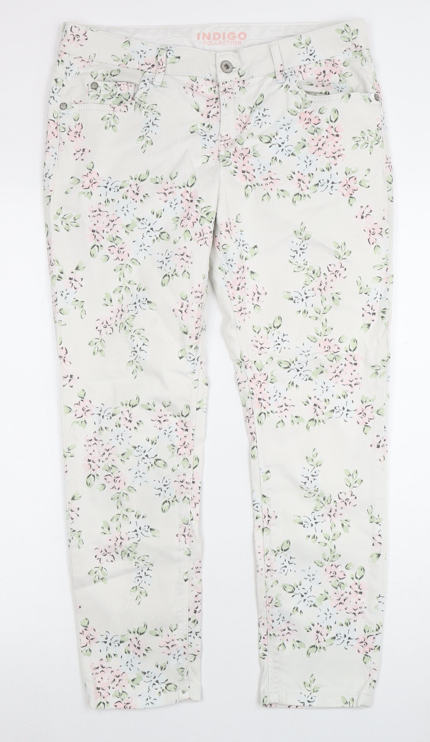 Marks and Spencer Women's Floral Straight Jeans, Size 12