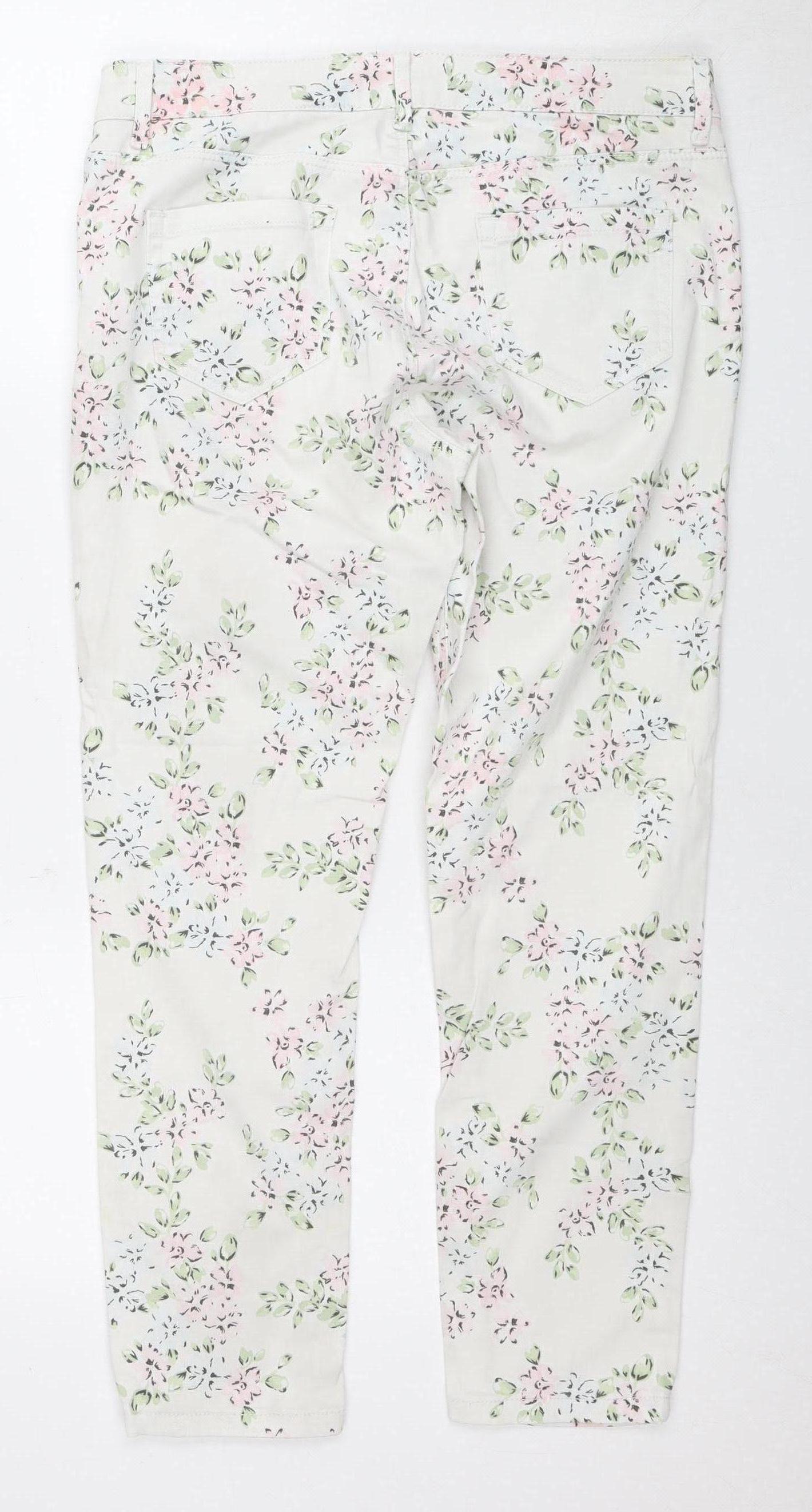 Marks and Spencer Women's Floral Straight Jeans, Size 12