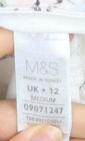 Marks and Spencer Women's Floral Straight Jeans, Size 12