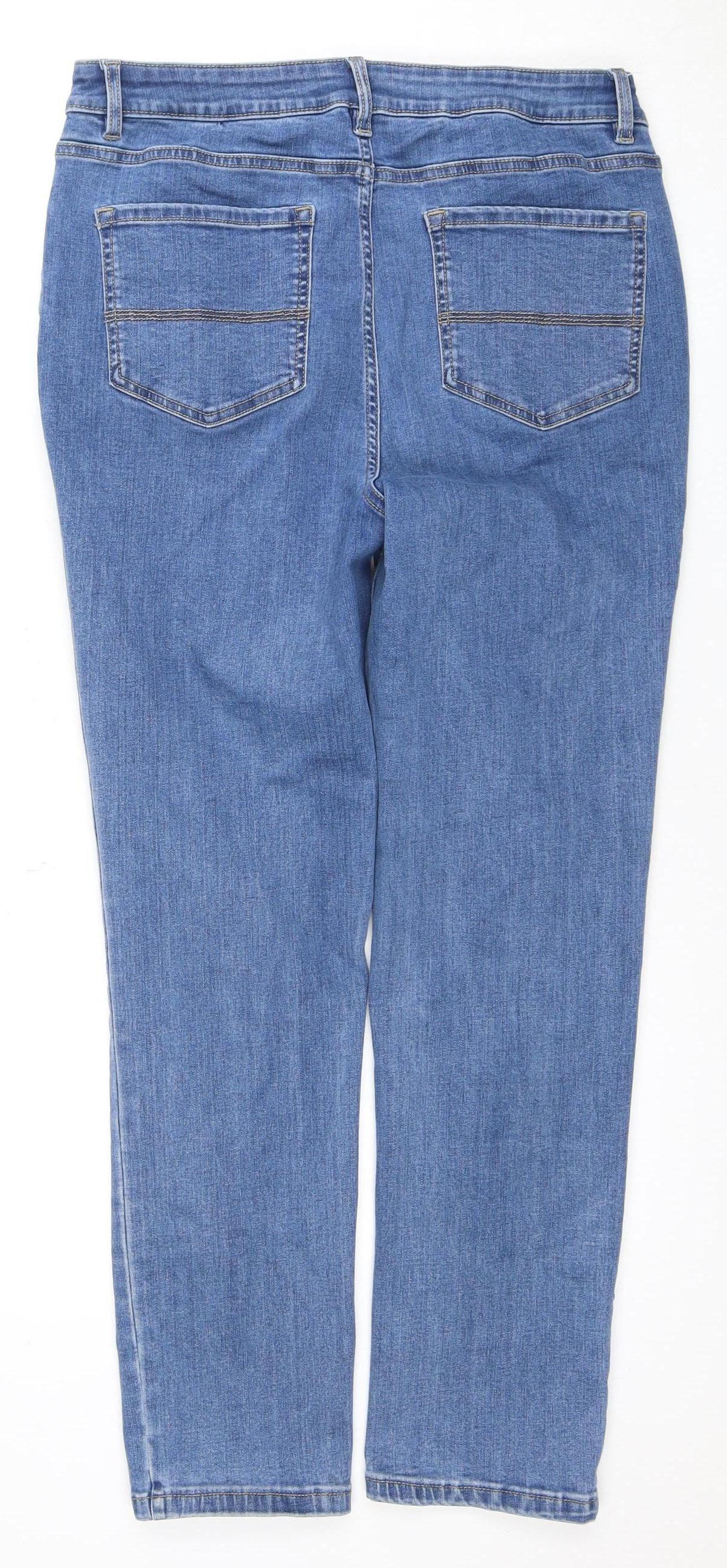 Edinburgh Woolen Mill Women's Blue Straight Denim Jeans Size 14