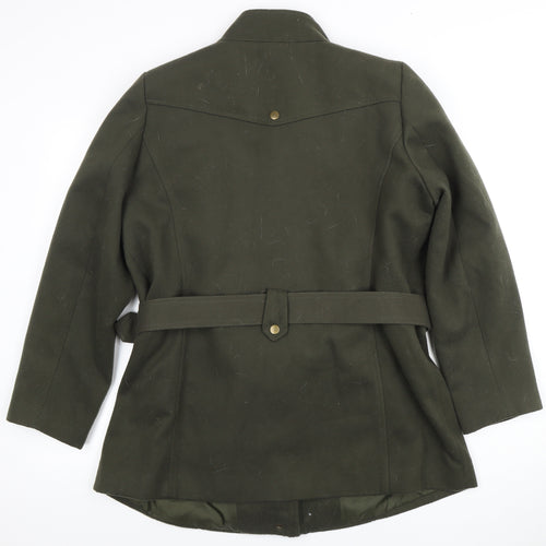 Bm Women's Green Military Coat Size 12
