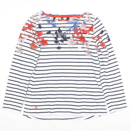 Joules Women's Multicoloured Striped T-Shirt Size 8