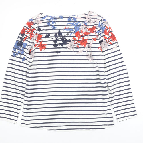 Joules Women's Multicoloured Striped T-Shirt Size 8