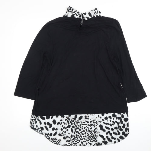 Roman Women's Black Tunic Blouse Size 14