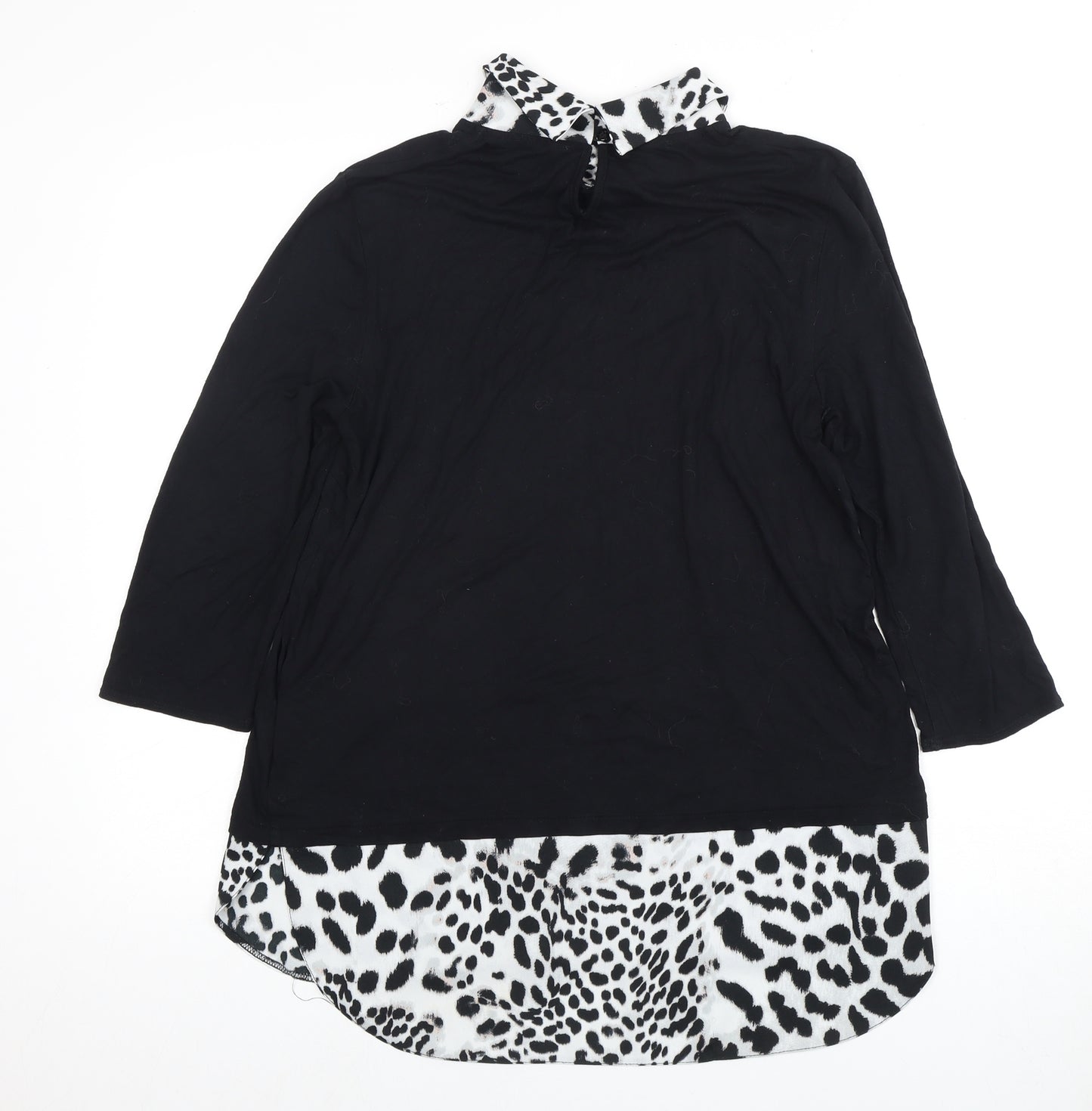 Roman Women's Black Tunic Blouse Size 14