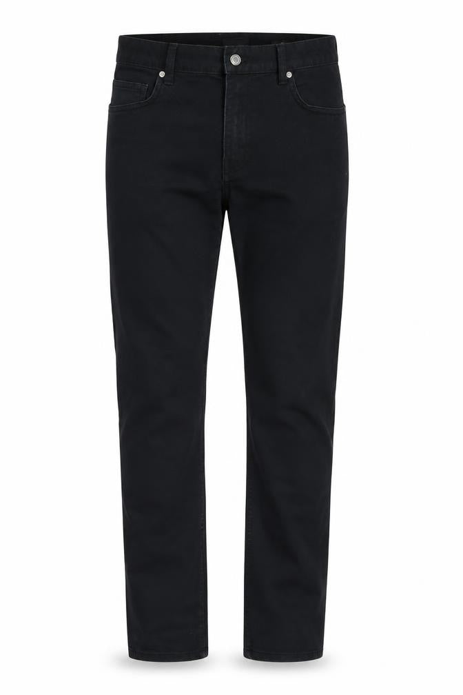 Front view of H&M Men's Black Straight Jeans, size 30