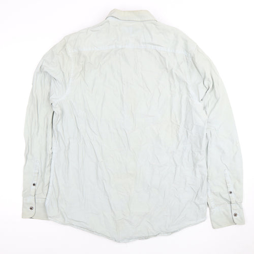 Penguin Men's White Cotton Long Sleeve Shirt