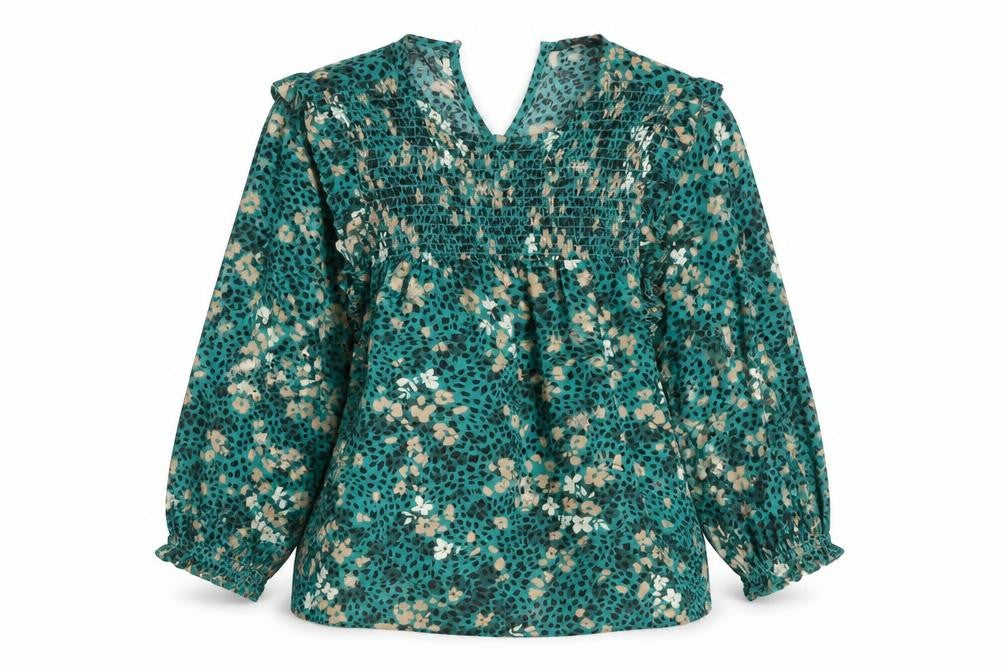 Front view of New Look Women's Multicoloured Floral Blouse, size 10