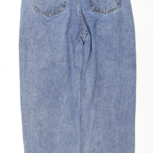 PrettyLittleThing Petite Blue Boyfriend Jeans Size 8