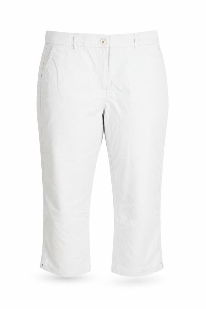 Front view of Bonmarché Women's White Trousers, size 10