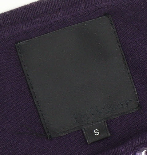 InWear Women's Purple Cardigan, S, Crew Neck, Autumn