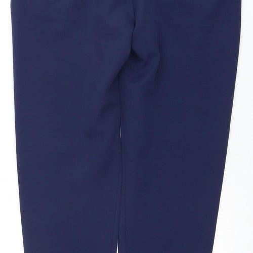 Quiz Women's Blue Trousers, Size 12, Regular Fit
