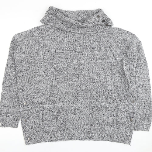 Next Women's Grey Roll Neck Jumper Size S