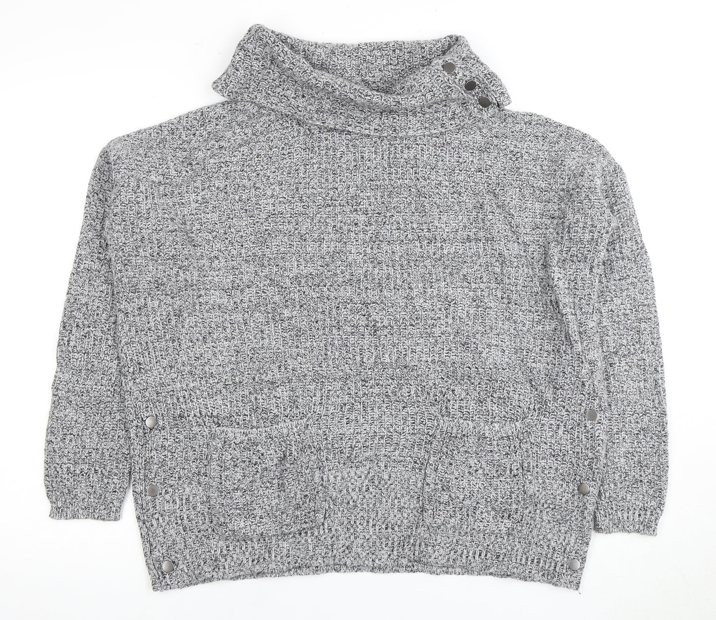 Next Women's Grey Roll Neck Jumper Size S