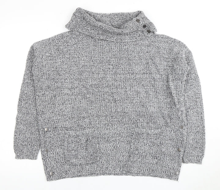 Next Women's Grey Roll Neck Jumper Size S