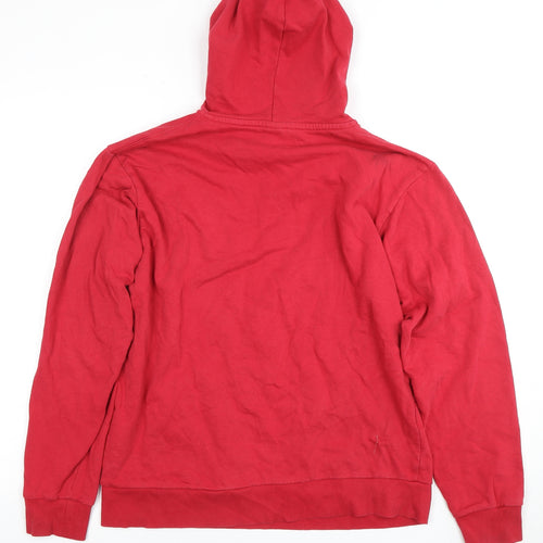 K-Swiss Men's Red Pullover Hoodie - Small