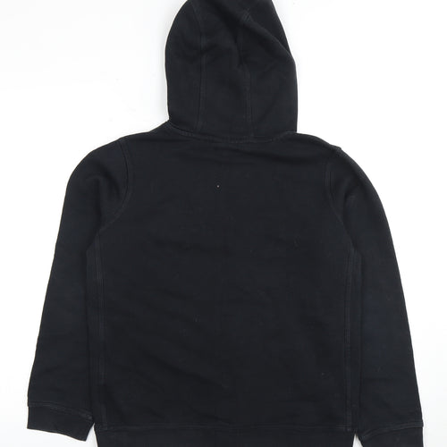 Nike Boys Black XL Pullover Hoodie with Logo Accents