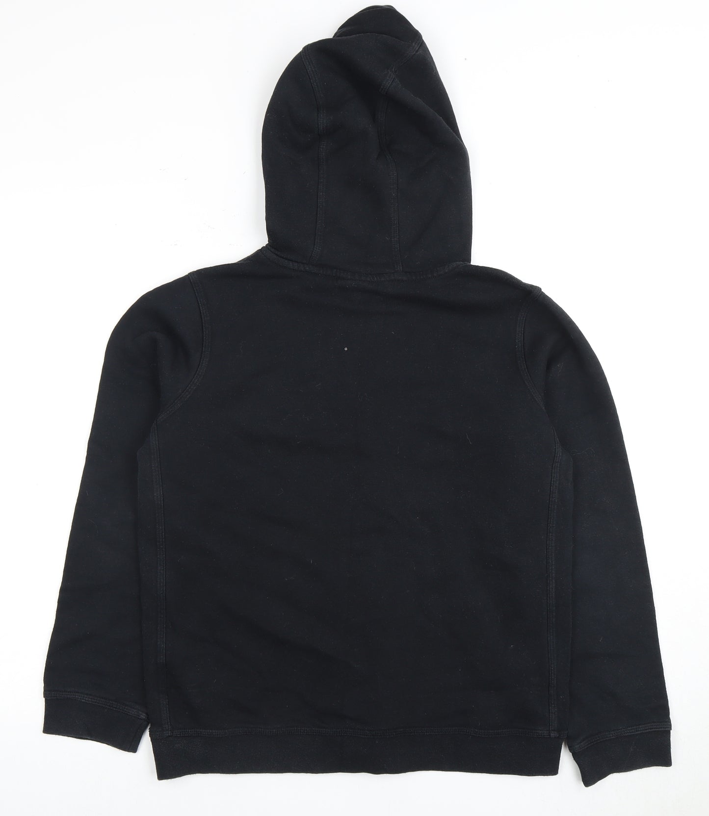 Nike Boys Black XL Pullover Hoodie with Logo Accents