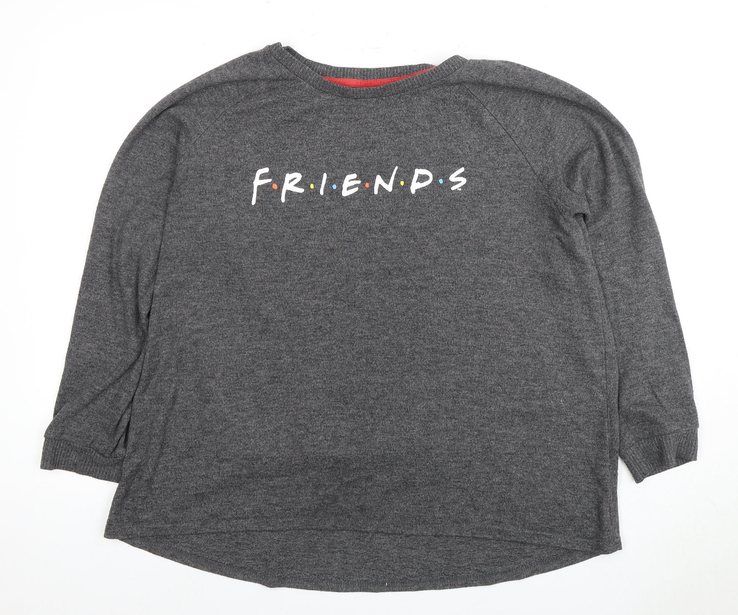 Primark Women's Grey Friends Logo Nightshirt XL