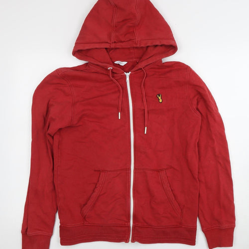 Next Men's Red Full Zip Hoodie, Size S