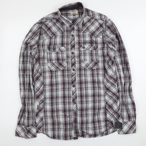Next Men’s Multicoloured S Plaid Cotton Shirt