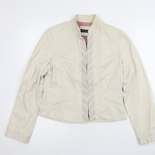 Principles Women's Beige Cotton Jacket Size 12