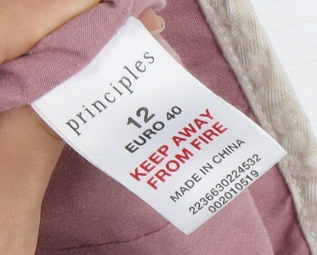 Principles Women's Beige Cotton Jacket Size 12