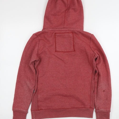 Superdry Women's Red Pullover Hoodie, XS, Casual Fleece