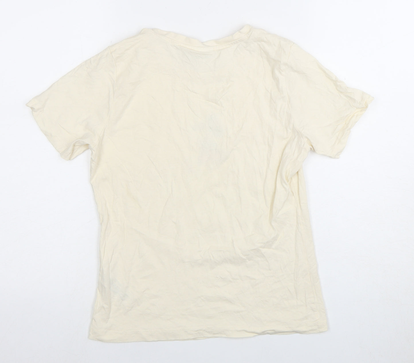 Disney Unisex Ivory Mickey Mouse T-Shirt Size S