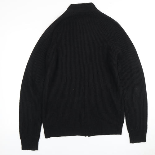 Threadbare Men's Black Full Zip Jumper L