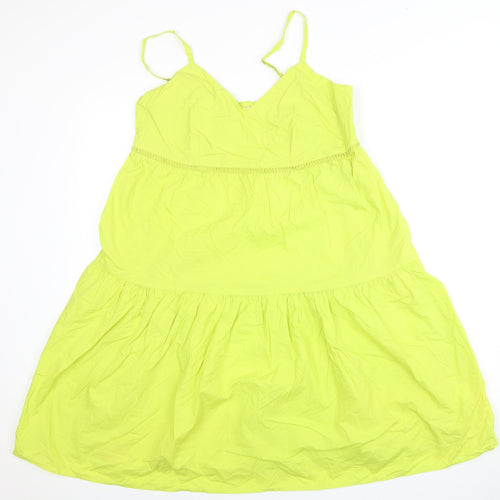 River Island Women’s Green Strappy Cotton Dress, Size 10