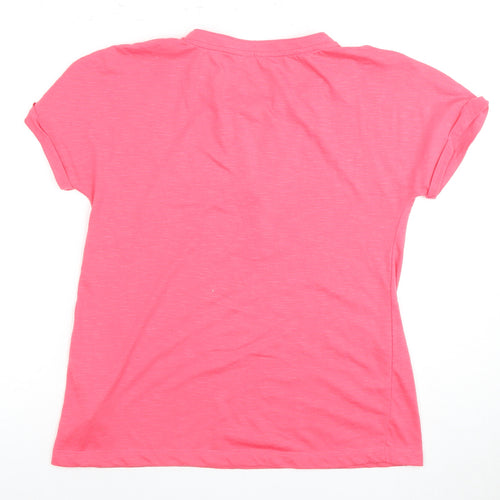 Mountain Warehouse Women's Pink T-Shirt, Size 10, Quick-Dry
