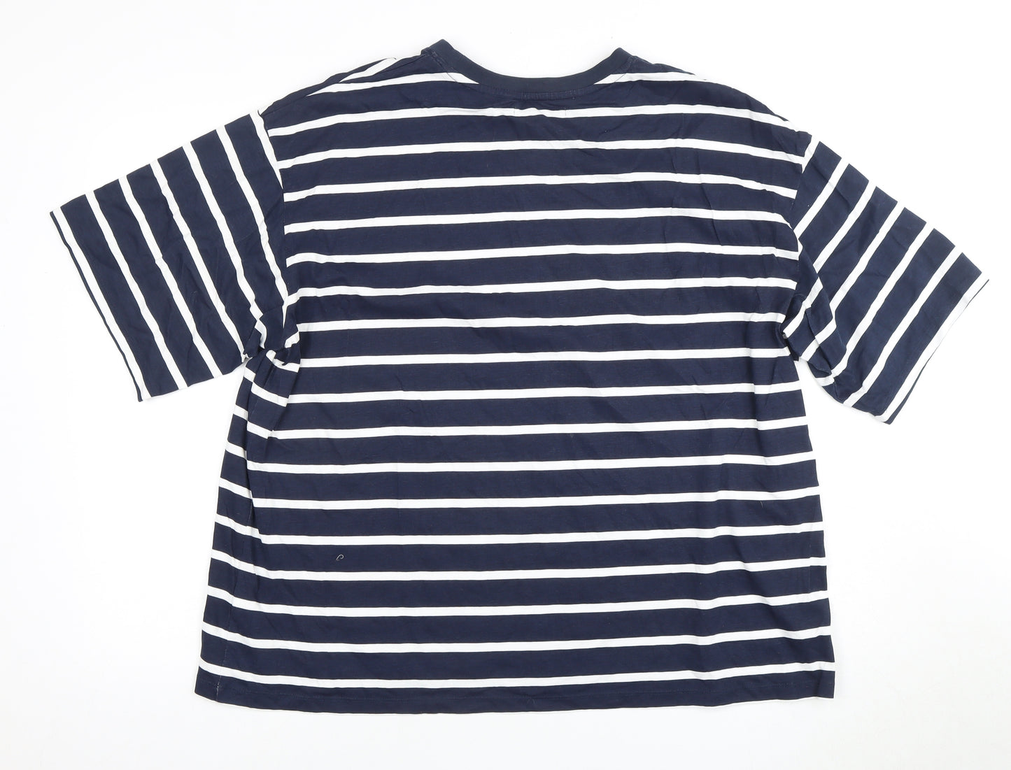 U.S. Polo Assn. Unisex Blue Striped T-Shirt Size 20 Cotton
