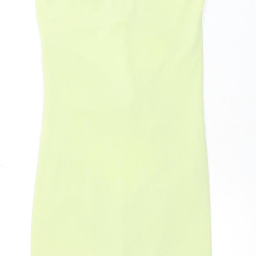PrettyLittleThing Women's Green Cut Out Dress Size 6