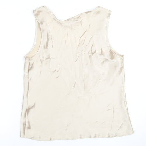 Kaleidoscope Women's Beige Tank Top UK 14 in Polyester
