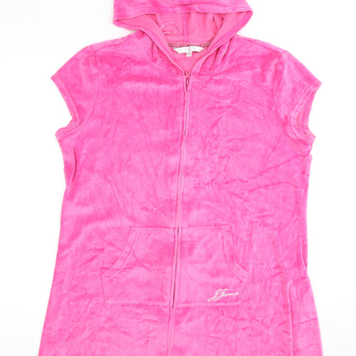 Jasper Conran Women's Pink Sleeveless Hooded Jacket Size 14
