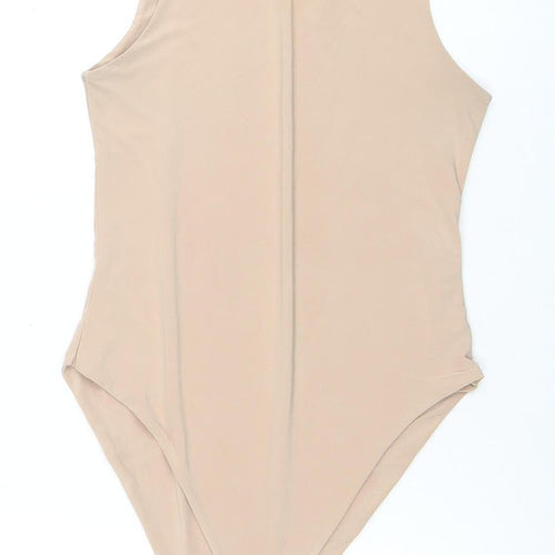 I Saw It First Women's Beige Sleeveless Bodysuit Size 10