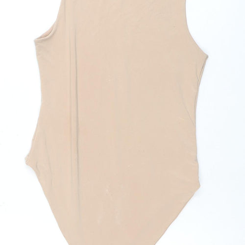 I Saw It First Women's Beige Sleeveless Bodysuit Size 10