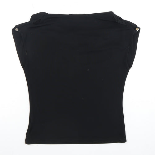 River Island Women's Black Cowl Neck Sleeveless Top