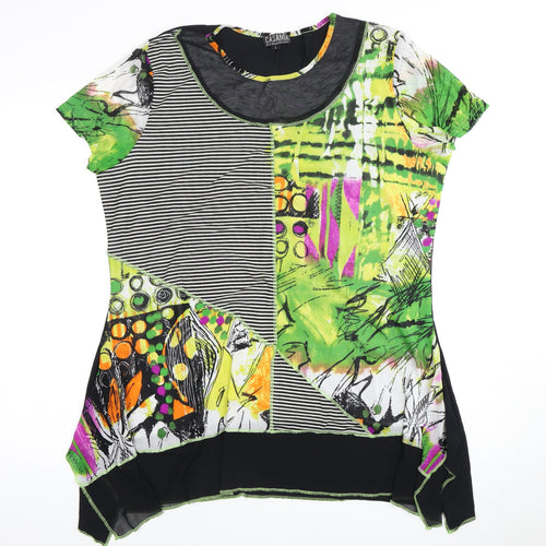 Casamia Women's Multicoloured T-Shirt, Size L