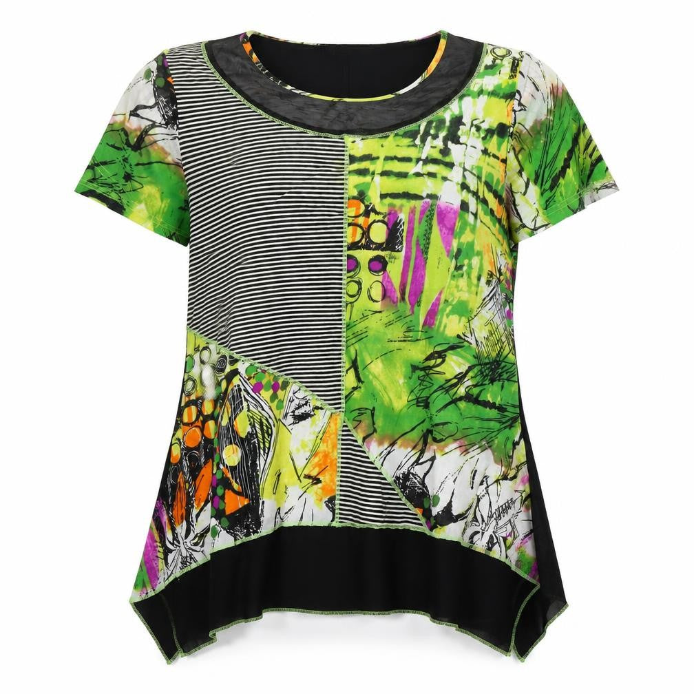 Front view of Casamia Women's Multicoloured T-Shirt, size L