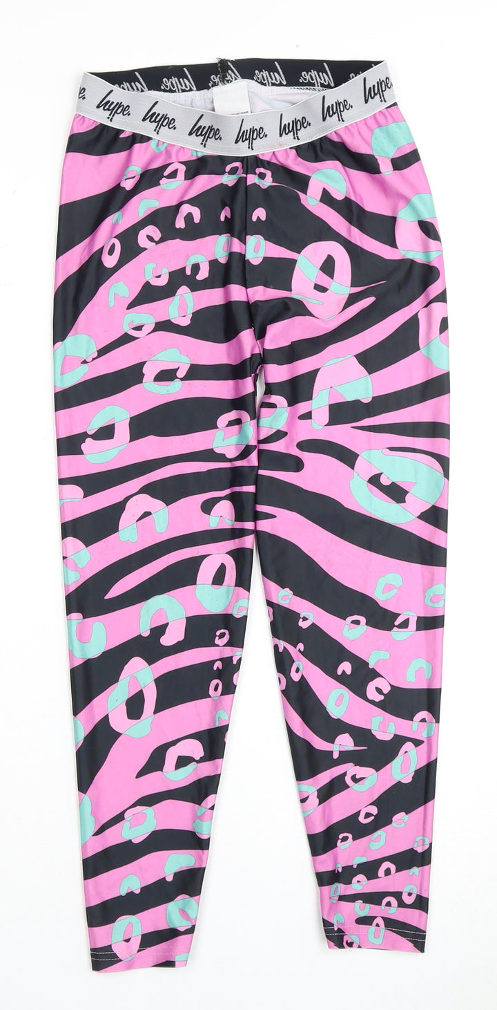Hype Girls Multicoloured Animal Print Leggings 11-12 Years