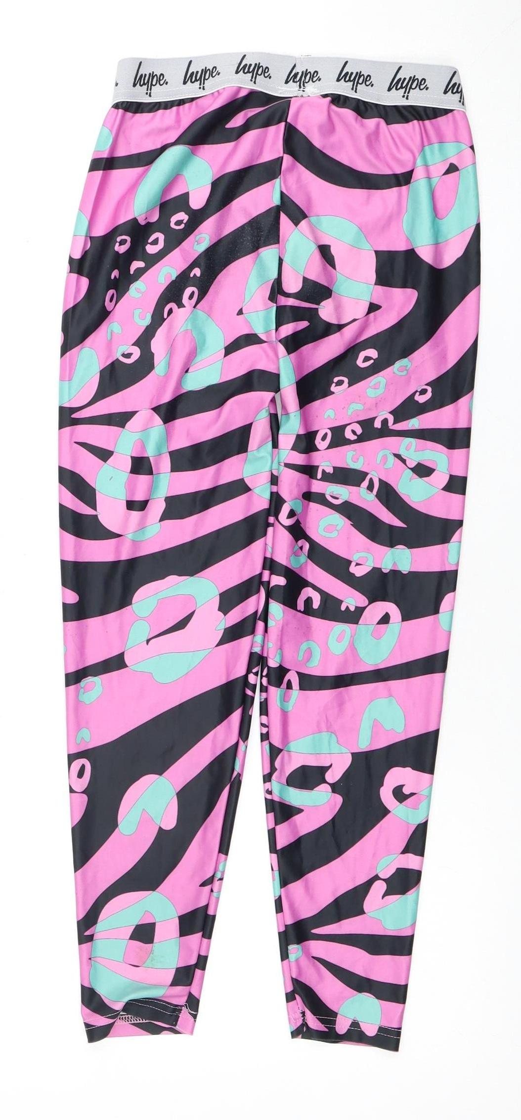 Hype Girls Multicoloured Animal Print Leggings 11-12 Years