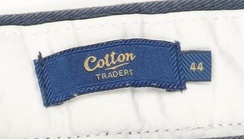 Cotton Traders Men's Blue Chino Trousers Size 44